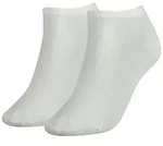 TOMMY HILFIGER Damen Sneaker Socken, 2er Pack - TH, Baumwolle, Uni Wei&szlig; 35-38