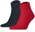 TOMMY HILFIGER Herren Quarter Socken, 2er Pack - Sneaker, Unifarben, 39-49