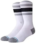 STANCE Unisex Socken - Boyd ST, Logo, Streifen, Crew Socken Wei&szlig;/Schwarz/Grau 35-37