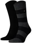 TOMMY HILFIGER Herren Socken, 2er Pack - Rugby Sock, Str&uuml;mpfe, Streifen,