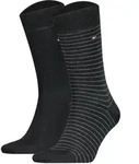 TOMMY HILFIGER Herren Socken, 2er Pack - Small Stripe Socks 2P, Streifen schmal