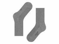 FALKE Damen Socken - Family SO, Kurzsocken, einfarbig Grau 35-38