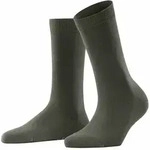 FALKE Damen Socken - Family SO, Kurzsocken, einfarbig Dunkelgr&uuml;n 35-38