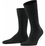 FALKE Herren Socken - Family SO, Allrounder Str&uuml;mpfe, Uni, Baumwollmischung Schwarz