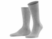 FALKE Herren Socken - Sensitive London, Strümpfe, Uni, Baumwollmischung Grau 39-42