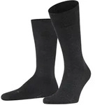 FALKE Herren Socken - Sensitive London, Str&uuml;mpfe, Uni, Baumwollmischung Anthrazit /