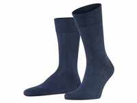 FALKE Herren Socken - Sensitive London, Strümpfe, Uni, Baumwollmischung Blau 39-42