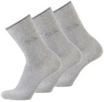 camel active Herren Socken, 3er Pack - Basic Socken, Bio-Baumwolle Grau meliert 39-42