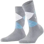 Burlington Damen Socken - Queen, Kurzstr&uuml;mpfe, Baumwolle, Rautenmuster, Logoemblem