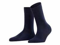 FALKE Damen Socken - Sensitive London, Kurzsocken, einfarbig Dunkelblau 35-38