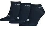 HEAD Unisex Sneakersocken, 3er Pack - weicher Baumwollmix, einfarbig Blau /...