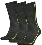 HEAD Unisex Socken im Pack - Sportsocken, Mesh-Einsatz, einfarbig Dunkelgrau 35-38