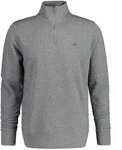 GANT Herren Sweatshirt - REGULAR SHIELD HALF ZIP SWEAT, Rei&szlig;verschluss-Kragen, Logo