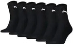 PUMA Unisex Sportsocken, 6er Pack - Short Crew Socks, ECOM, Logo, einfarbig Schwarz