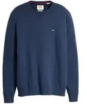 Levi's Herren Strickpullover - "Lightweight Housemark Sweater", Rundhals,