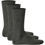 TOM TAILOR Herren Socken, 3er Pack - Basic, Baumwollmischung, einfarbig Grau /...