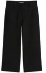 Marc O'Polo Damen Hose - WOVEN PANTS, Culotte, Interlock-Jersey, Baumwoll-Mix Schwarz