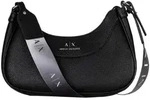 AX ARMANI EXCHANGE Damen Umh&auml;ngetasche - Wave, Hobo-Tasche, Logo, 12x28x5cm (HxBxT)