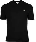 LACOSTE Herren T-Shirt, Rundhals - Classic Fit, Baumwolle, Logo, einfarbig Schwarz M
