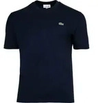 LACOSTE Herren T-Shirt, Rundhals - Classic Fit, Baumwolle, Logo, einfarbig Blau...