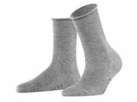 FALKE Damen Socken Active Breeze - Uni, Rollbündchen, Lyocell Faser Grau 35-38