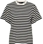 ONLY Damen T-Shirt - ONLLIVINA LIFE STRIPE TEE, Kurzarm, Rundhals, Streifen
