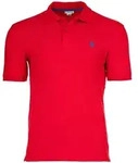U.S. POLO ASSN. Herren Poloshirt - Piquet, Logo-Stickerei, Cotton Stretch Rot...