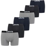 LEVI ́S Herren Boxer - Solid Basic Boxer Brief Organic, ECOM, Cotton Stretch, 6er LEVI ́S Herren Boxer - Solid Basic Boxer Brief Organic, ECOM, Cotton Stretch, 6er