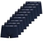 JACK&JONES Herren Boxer Shorts, 10er Pack - JACSOLID, Trunks, Baumwoll-Stretch, Logo