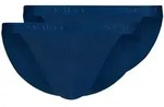 SKINY Herren Tanga-Slip, 2er Pack - Cotton Retro, Unterhose, Feinripp, Baumwolle Blau