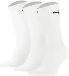PUMA Unisex Sport-Socken, 3er Pack - Sport Crew Lightweigth, Tennissocken, uni Wei&szlig;