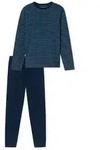 SCHIESSER Herren Schlafanzug, lang - Casual Essentials, Baumwolle, Rundhals