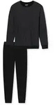 UNCOVER by SCHIESSER Herren Schlafanzug 2-tlg. Set - lang, Rundhals-Ausschnitt,