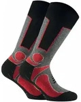 Rohner Basic Unisex Trekking Socken, 2er Pack - Basic Outdoor Socks, Sportsocken Rot