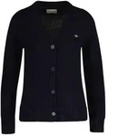 GANT Damen Strickjacke - CLASSIC COTTON CARDIGAN, Knopfleiste, Feinstrick, Baumwolle