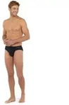 HOM Herren Slip - Comfort Mini Brief HO1,Tencel soft, Unterw&auml;sche, einfarbig Schwarz