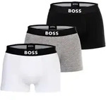 BOSS Herren Boxershorts, 3er Pack - Trunks, Boss One, Cotton Stretch, Logo