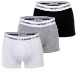 LACOSTE Herren Boxershorts, 3er Pack - Trunks, Cotton Stretch, Logobund