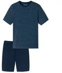 SCHIESSER Herren Schlafanzug, kurz - Casual Essentials, Rundhals, Baumwolle
