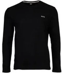 BOSS Herren Langarmshirt, Waffeloptik - Waffle Longsleeve, Langarmshirt, Rundhals,