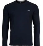BOSS Herren Langarmshirt, Waffeloptik - Waffle Longsleeve, Langarmshirt, Rundhals,