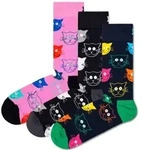 Happy Socks 3er Pack Unisex Socken - Geschenkbox, gemischte Farben Mixed Cat 2 /