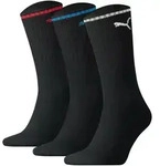 PUMA Unisex Sport-Socken, 3er Pack - Sport Crew Stripe, Tennissocken, Streifen