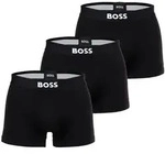 BOSS Herren Boxershorts, 3er Pack - Trunks, Boss One, Cotton Stretch, Logo Schwarz L BOSS Herren Boxershorts, 3er Pack - Trunks, Boss One, Cotton Stretch, Logo Schwarz L
