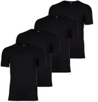 s.Oliver Herren T-Shirt, 4er Pack - Basic, Rundhals, einfarbig Schwarz / M