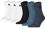 PUMA Unisex Sportsocken, 6 Paar - Short Crew Socks, Tennissocken, einfarbig