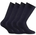 Rohner Basic Unisex Socken, 4er Pack - Bambus, Kurzsocken Marine / 35-38