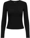 ONLY Damen Langarmshirt - ONLRILEY O-NECK TOP, Longsleeve, Rundhals, Cotton Stretch