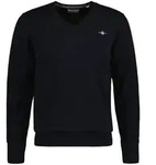 GANT Herren Pullover - CLASSIC COTTON V-NECK, Strickpullover, V-Ausschnitt, Baumwolle