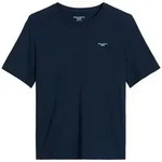 Marc O'Polo Denim Herren T-Shirt - Regular Fit, Baumwolle, Logo, einfarbig Dunkelblau